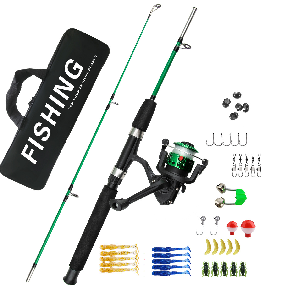 2 Sections Ice Fishing Rod Com - Fishing Rod Ice 리뷰 및 가격