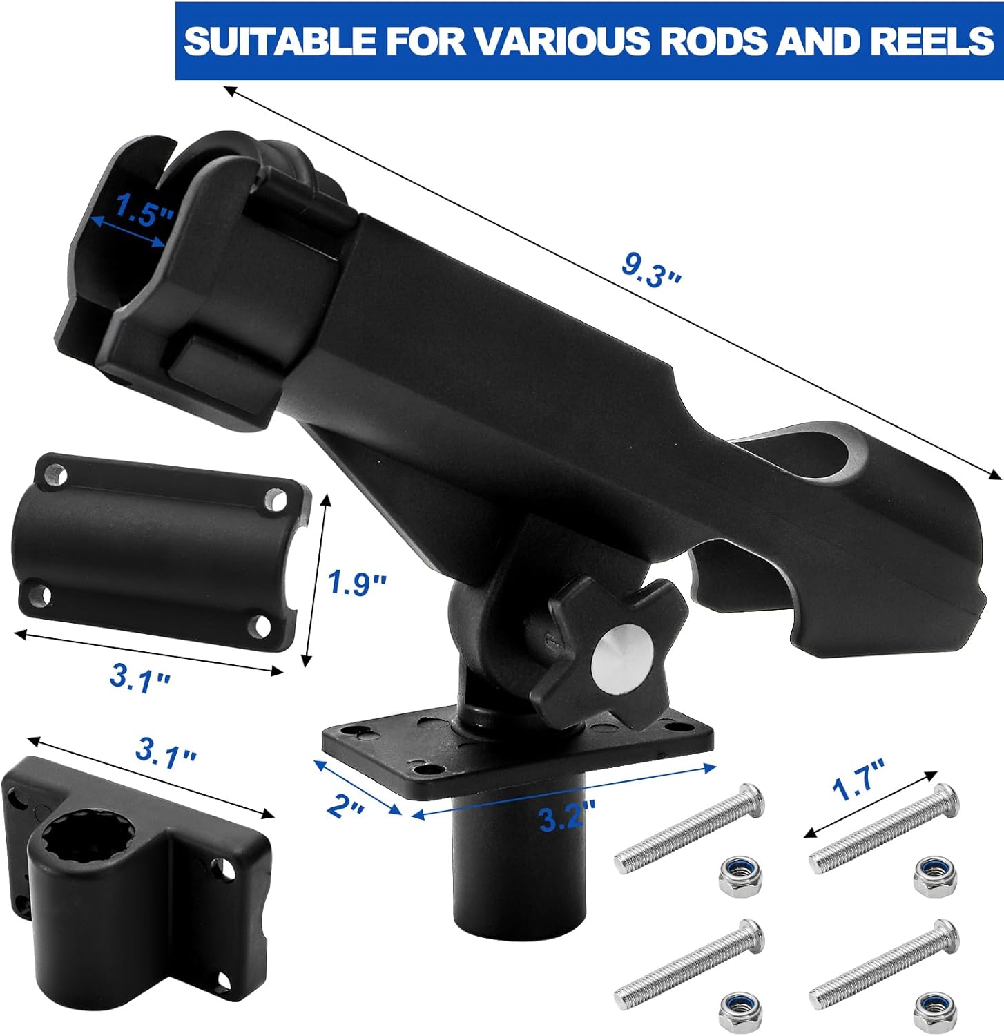2 Pack Fishing Rod Holder with - Fishing Rod Combo 리뷰 및 가격