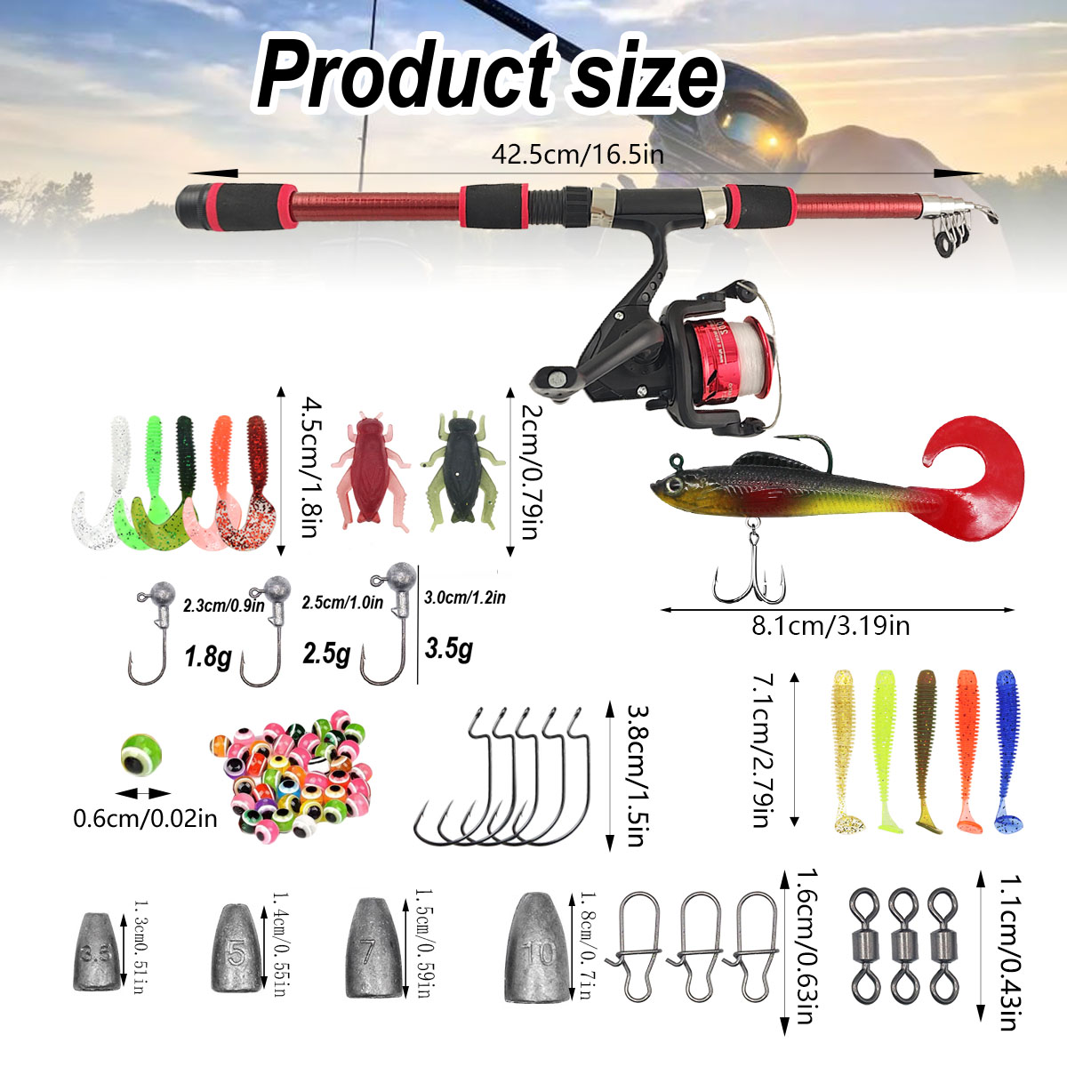 Portable Telescopic Fishing Ro - Fishing Rod Combo 리뷰 및 가격