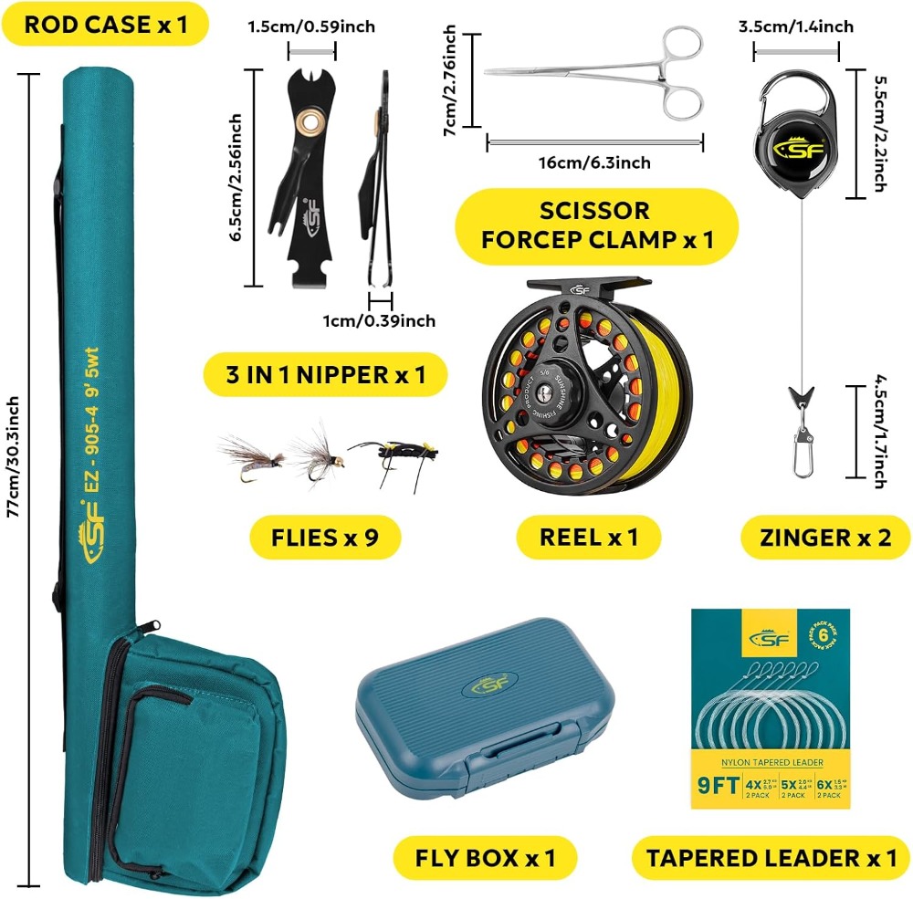 Fly Fishing Rod Combo Starter  - Fishing Rod Combo 리뷰 및 가격