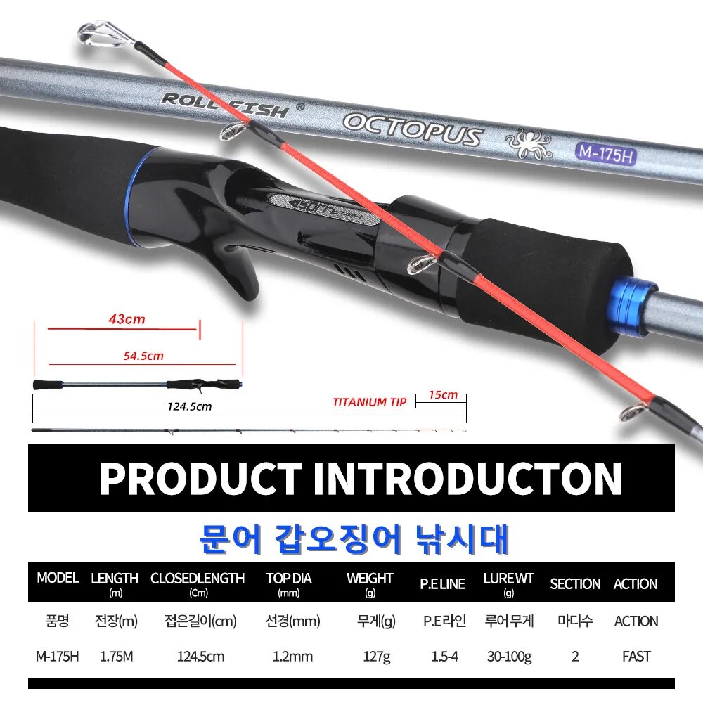 ROLLFISH Titanium Tip Octopus  - Fishing Rod Surf 리뷰 및 가격