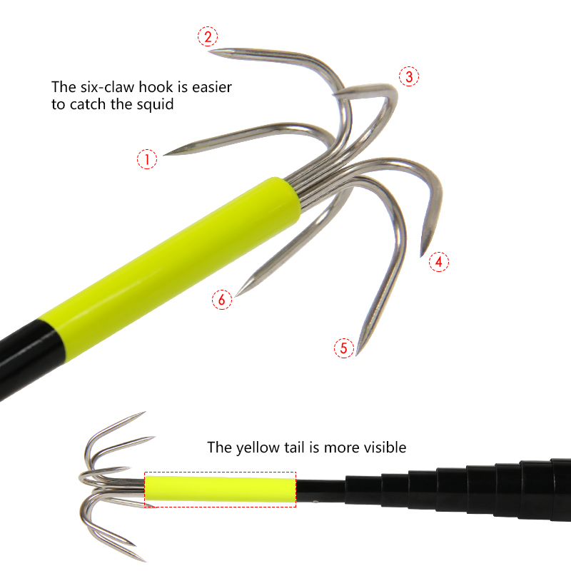 4/3M Telescopic Squid Gaff Anc - Fishing Rod Casting 리뷰 및 가격