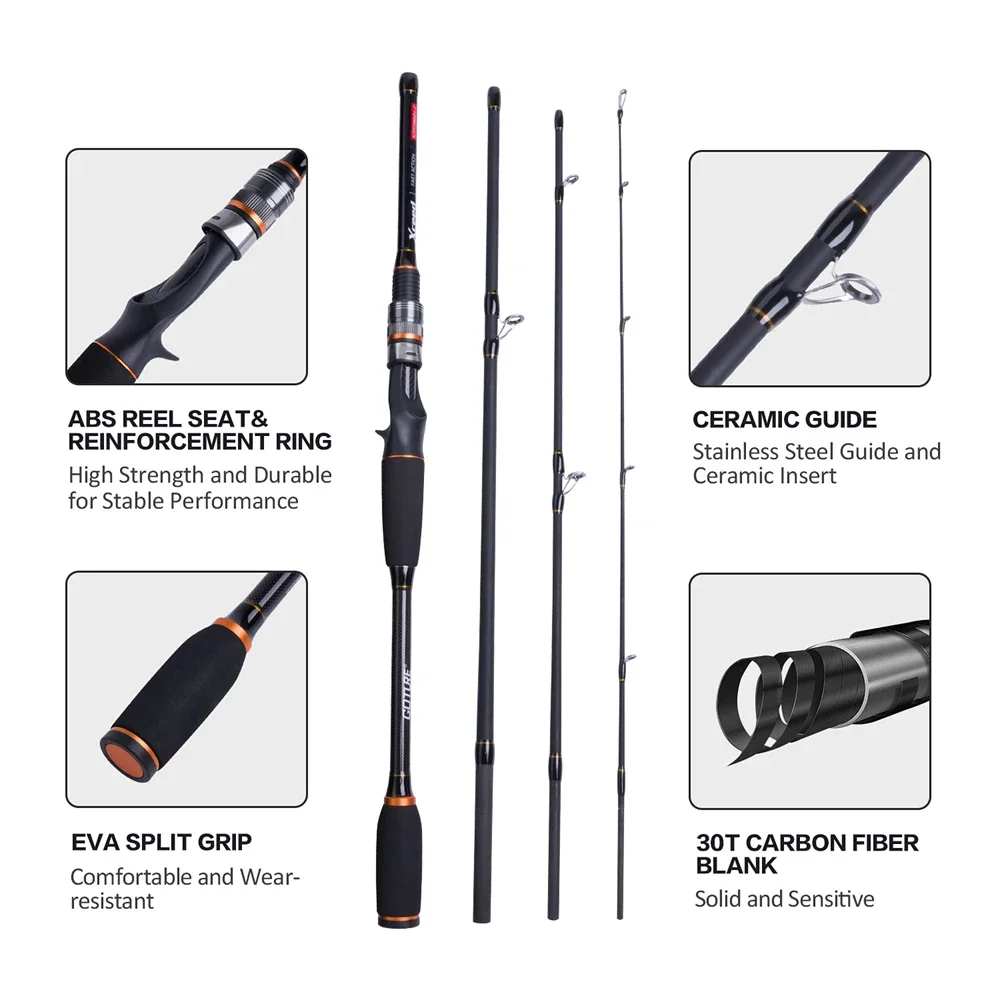 Goture Xceed 4 Setions Travel  - Fishing Rod Surf 리뷰 및 가격