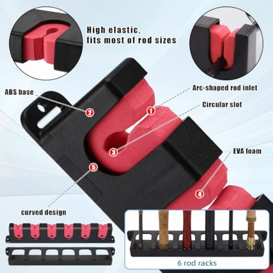 6set Fishing Rod Holders for 1 - Fishing Rod Rack 리뷰 및 가격