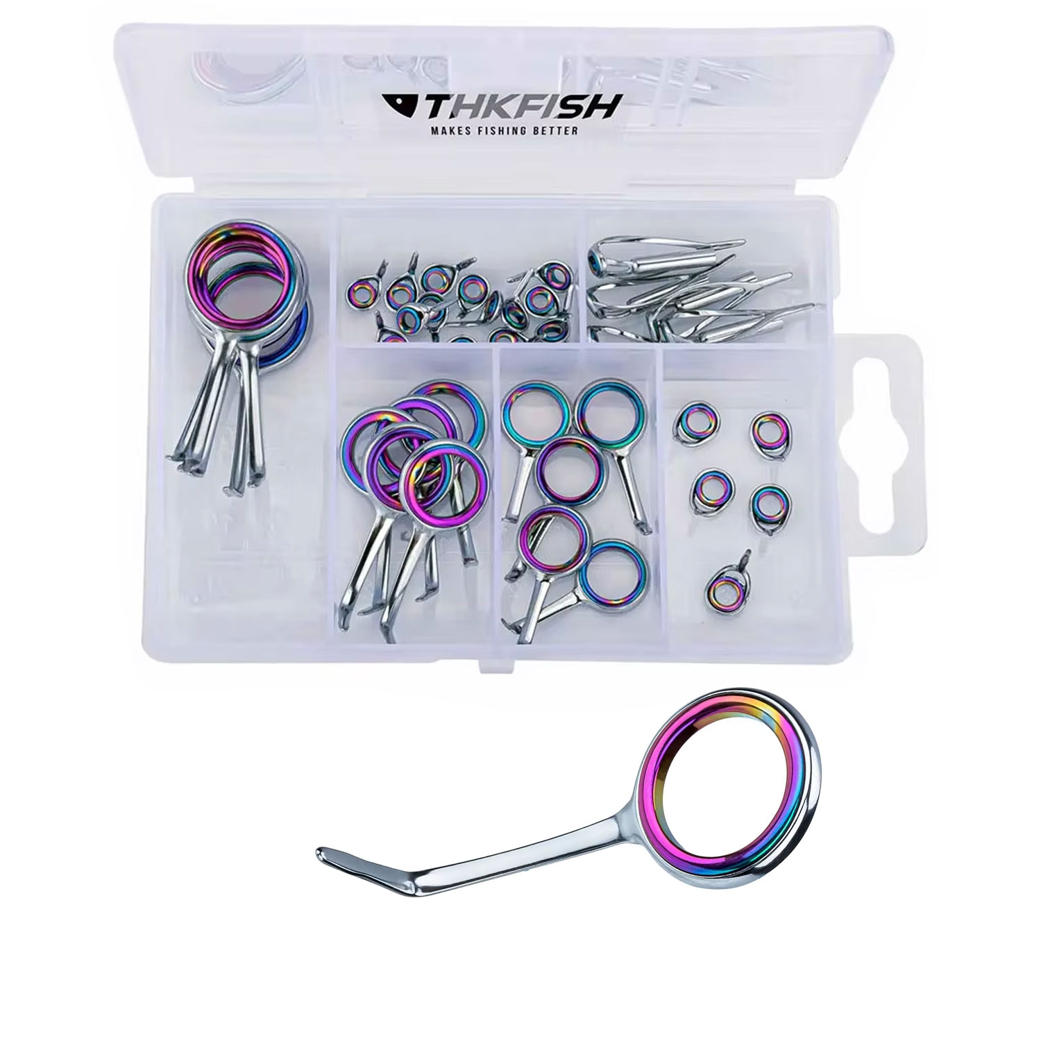 40pcs Colorful Fishing Rod Gui - Fishing Rod Building Kit 리뷰 및 가격